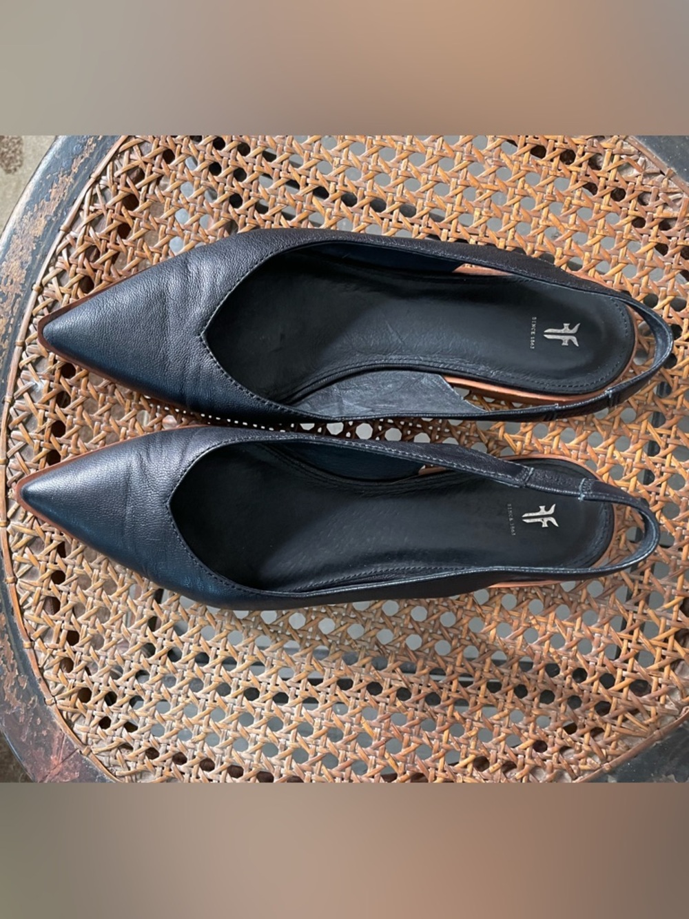 Frye sling back flats size 10